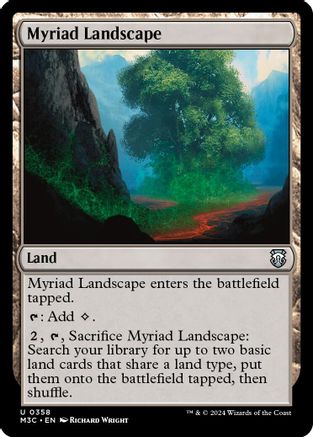 Myriad Landscape (Ripple Foil) (M3C-358) [Modern Horizons 3 Commander] Foil