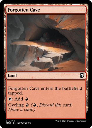 Forgotten Cave (Ripple Foil) (M3C-343) [Modern Horizons 3 Commander] Foil