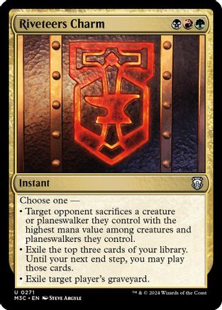 Riveteers Charm (Ripple Foil) (M3C-271) [Modern Horizons 3 Commander] Foil