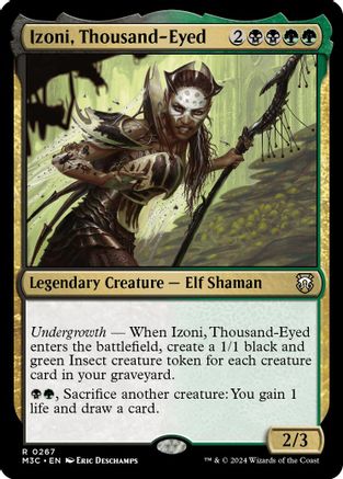 Izoni, Thousand-Eyed (Ripple Foil) (M3C-267) [Modern Horizons 3 Commander] Foil
