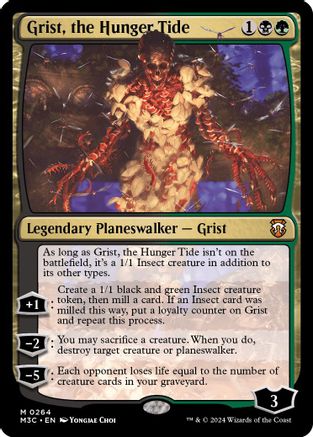 Grist, the Hunger Tide (Ripple Foil) (M3C-264) [Modern Horizons 3 Commander] Foil