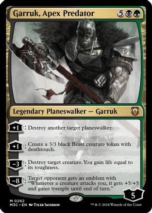 Garruk, Apex Predator (Ripple Foil) (M3C-262) [Modern Horizons 3 Commander] Foil