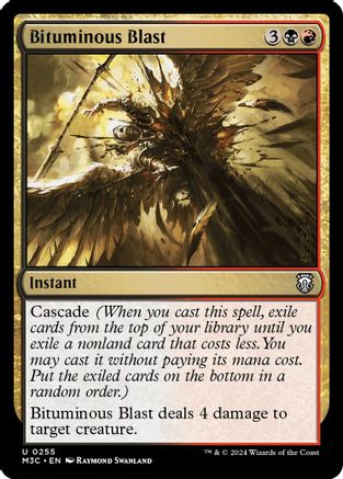 Bituminous Blast (Ripple Foil) (M3C-255) [Modern Horizons 3 Commander] Foil