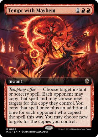 Tempt with Mayhem (Extended Art) (Ripple Foil) (M3C-062) [Modern Horizons 3 Commander] Foil