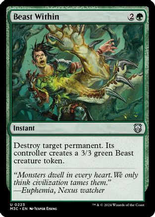 Beast Within (Ripple Foil) (M3C-223) [Modern Horizons 3 Commander] Foil