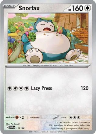 Snorlax (122) [SV Scarlet & Violet Promo Cards] Holofoil - Promo