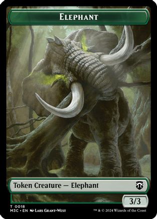 Elephant // Beast (0016) Double-Sided Token (M3C-18 // 16) [Modern Horizons 3 Commander]