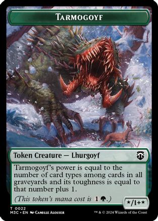 Tarmogoyf // Saproling Double-Sided Token (M3C-22 // 21) [Modern Horizons 3 Commander]