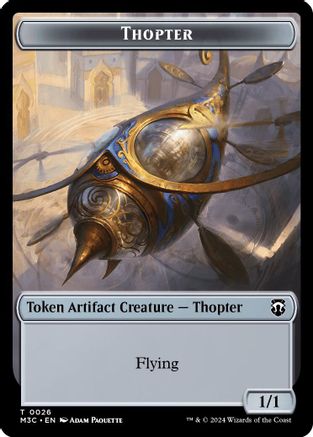 Thopter // Copy Double-Sided Token (M3C-26 // 1) [Modern Horizons 3 Commander]