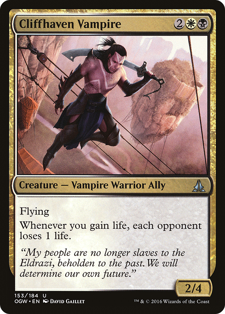 Cliffhaven Vampire (OGW-153) [Oath of the Gatewatch] Foil