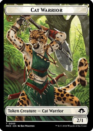 Cat Warrior Token (MH3-005) [Modern Horizons 3]