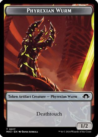 Phyrexian Wurm (0017) // Energy Reserve Double-Sided Token (MH3-17 // 36) [Modern Horizons 3]