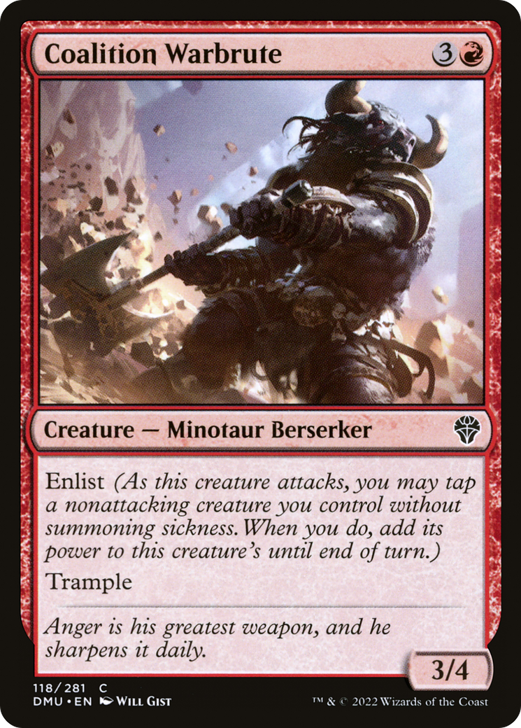Coalition Warbrute (DMU-118) [Dominaria United] Foil