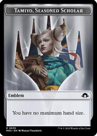 Emblem - Tamiyo, Seasoned Scholar (MH3-035) [Modern Horizons 3]
