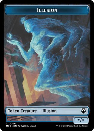 Illusion (Ripple Foil) // Servo Double-Sided Token (M3C-6 // 33) [Modern Horizons 3 Commander] Foil