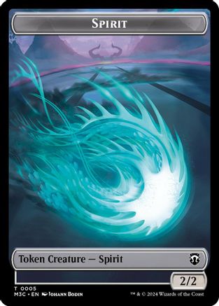 Spirit (Ripple Foil) // Eldrazi Double-Sided Token (M3C-5 // 1) [Modern Horizons 3 Commander] Foil