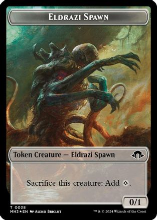 Eldrazi Spawn (Ripple Foil) // Eldrazi Scion Double-Sided Token (M3C-38 // 3) [Modern Horizons 3 Commander] Foil