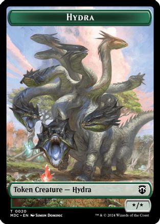 Hydra (Ripple Foil) // Boar Double-Sided Token (M3C-20 // 17) [Modern Horizons 3 Commander] Foil