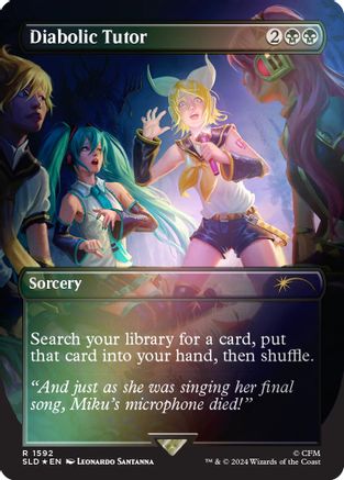 Diabolic Tutor (SLD-1592) (Rainbow Foil) [Secret Lair Drop Series] Foil
