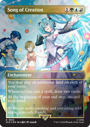 Song of Creation (Rainbow Foil) (SLD-1603) [Secret Lair Drop Series] Foil
