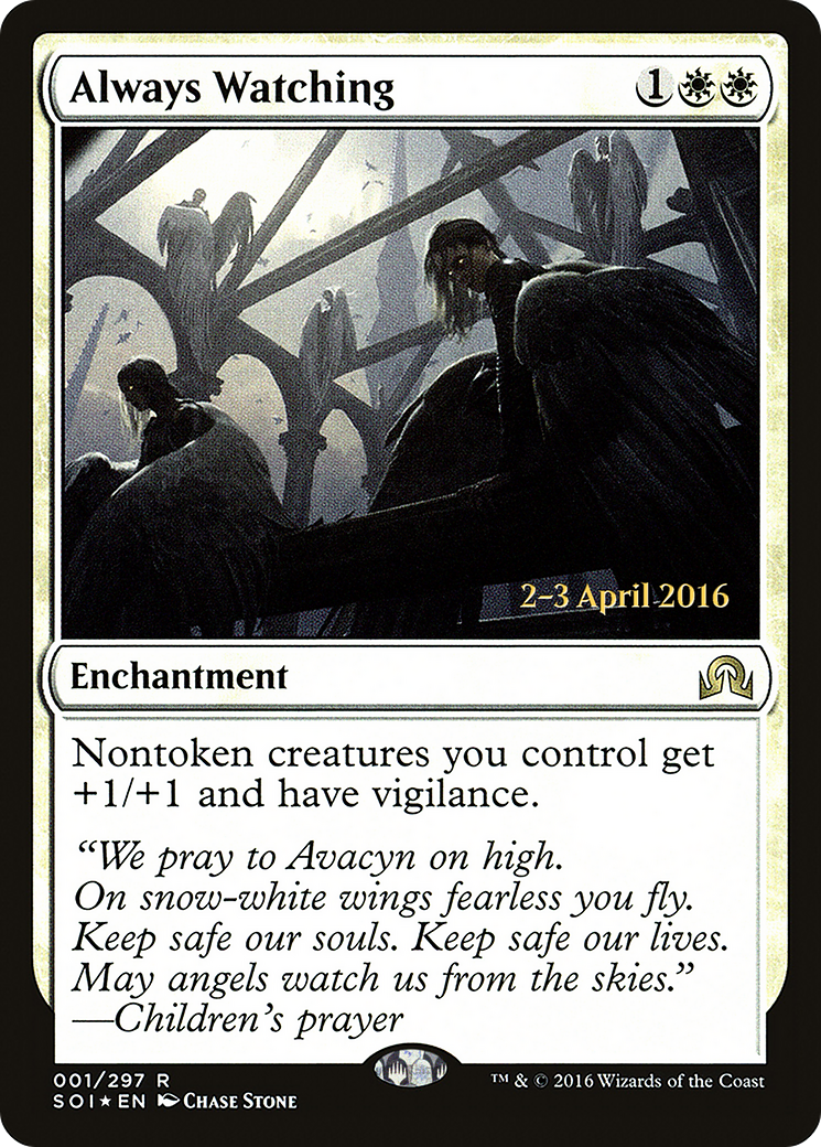 Always Watching (PRE-01S) [Shadows over Innistrad Promos] Foil