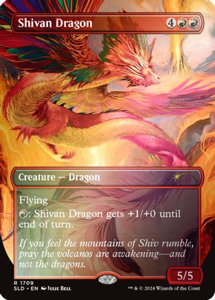 Shivan Dragon (Rainbow Foil) (SLD-1709) [Secret Lair Drop Series] Foil