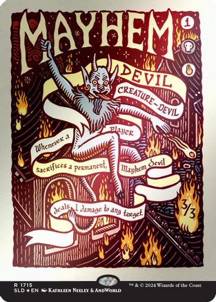 Mayhem Devil (Rainbow Foil) (SLD-1715) [Secret Lair Drop Series] Foil