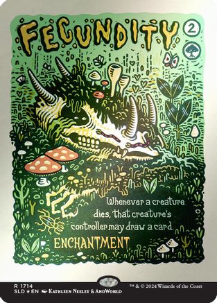 Fecundity (Rainbow Foil) (SLD-1714) [Secret Lair Drop Series] Foil