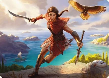 Kassandra, Eagle Bearer Art Card (ASACR-006) [Assassin's Creed Art Series]