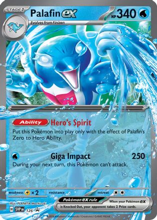 Palafin ex (126) [SV Scarlet & Violet Promo Cards] Holofoil - Promo
