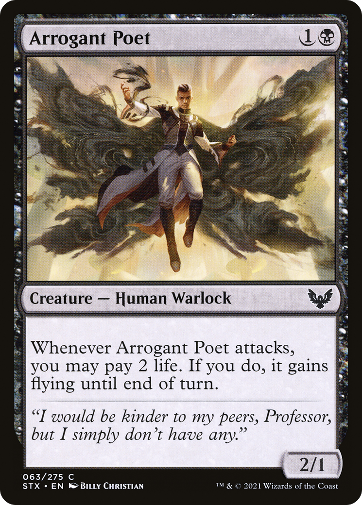Arrogant Poet (STX-063) [Strixhaven: School of Mages] Foil