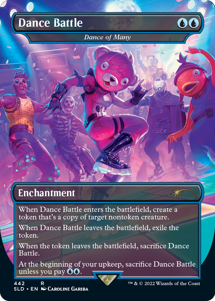 Dance Battle - Dance of Many (SLD-442) (Borderless) [Secret Lair Drop] Foil
