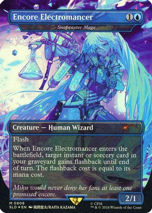 Encore Electromancer - Snapcaster Mage (Rainbow Foil) (SLD-808) [Secret Lair Drop Series] Foil