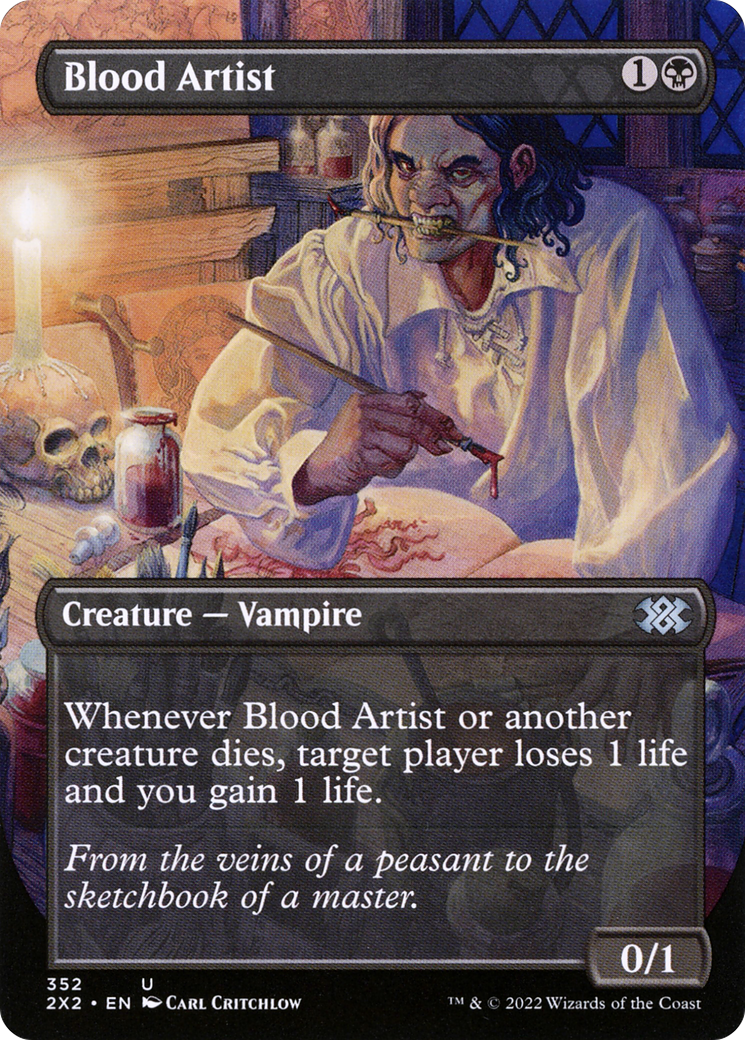 Blood Artist (Borderless) (2X2-352) [Double Masters 2022] Foil