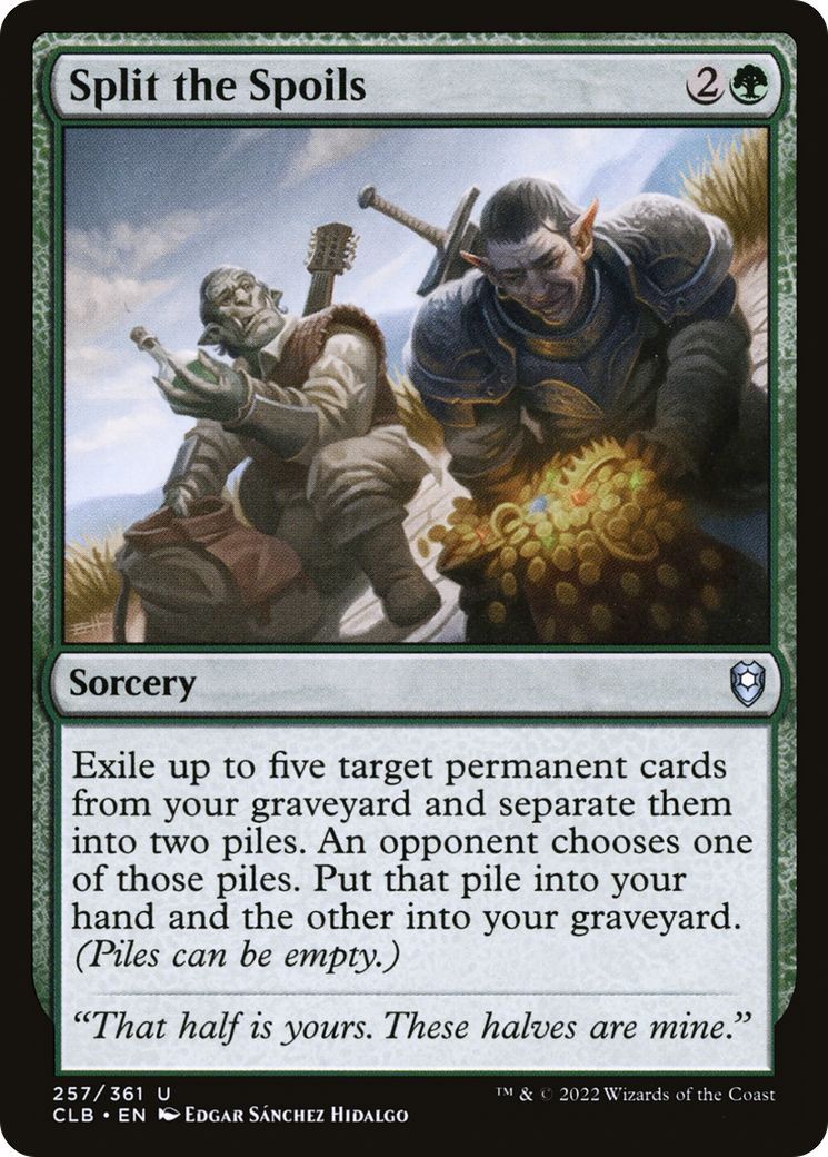 Split the Spoils (CLB-257) [Commander Legends: Battle for Baldur's Gate] Foil
