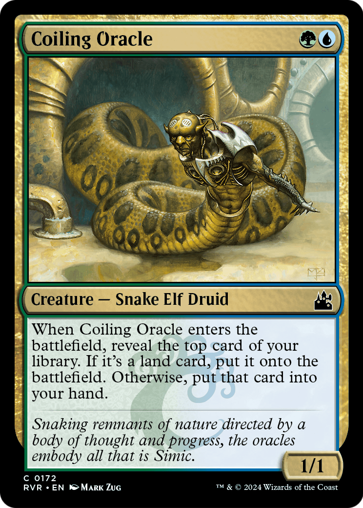 Coiling Oracle (RVR-172) [Ravnica Remastered] Foil