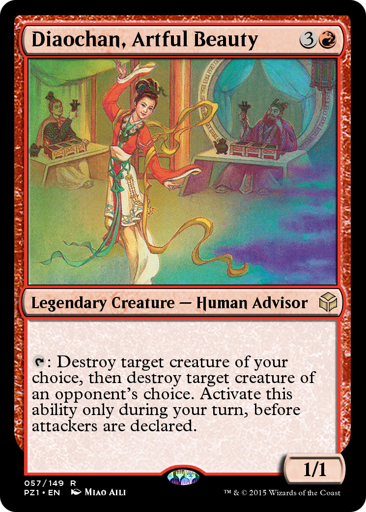 Diaochan, Artful Beauty (PZ1-057) [Legendary Cube Prize Pack]