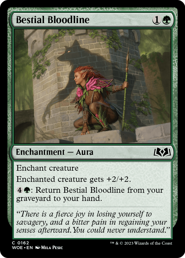 Bestial Bloodline (WOE-162) [Wilds of Eldraine] Foil