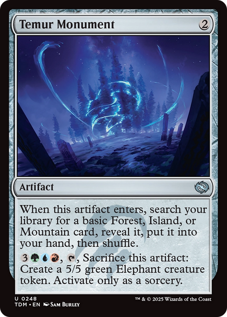 Temur Monument (TDM-248) [Tarkir: Dragonstorm] Foil