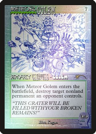 Meteor Golem (SLD-1660) (Rainbow Foil) [Secret Lair Drop Series] Foil
