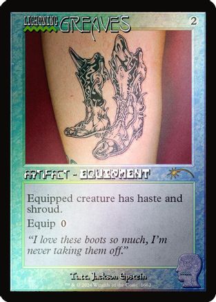 Lightning Greaves (SLD-1662) (Rainbow Foil) [Secret Lair Drop Series] Foil