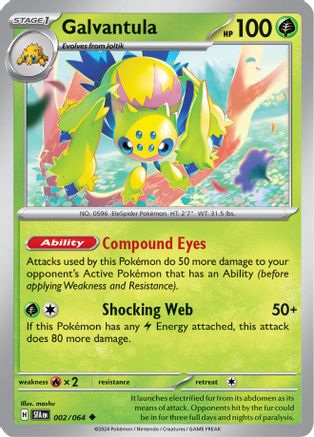 Galvantula (002) [SV Shrouded Fable] Reverse Holofoil - Uncommon