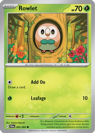 Rowlet (003) [SV Shrouded Fable] - Common
