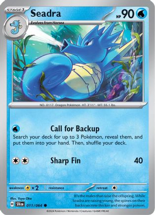 Seadra (011) [SV Shrouded Fable] Reverse Holofoil - Common