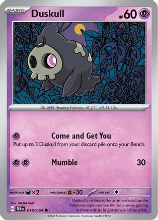 Duskull (018/064) [SV Shrouded Fable] Reverse Holofoil - Common