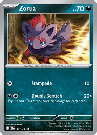 Zorua (031/064) [SV Shrouded Fable] Reverse Holofoil - Common