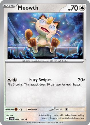 Meowth (048) [SV Shrouded Fable] Reverse Holofoil - Common