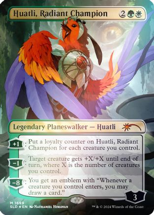 Huatli, Radiant Champion (Rainbow Foil) (SLD-1699) [Secret Lair Drop Series] Foil