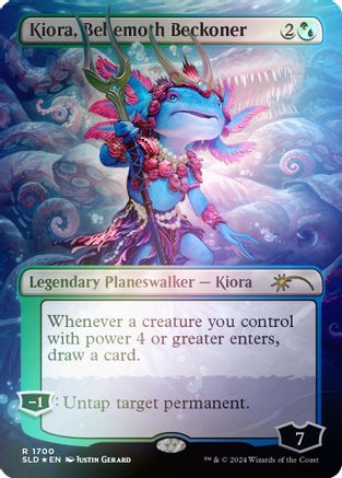 Kiora, Behemoth Beckoner (Rainbow Foil) (SLD-1700) [Secret Lair Drop Series] Foil
