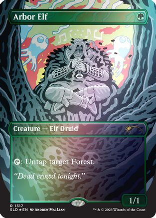 Arbor Elf (Rainbow Foil) (SLD-1317) [Secret Lair Drop Series] Foil